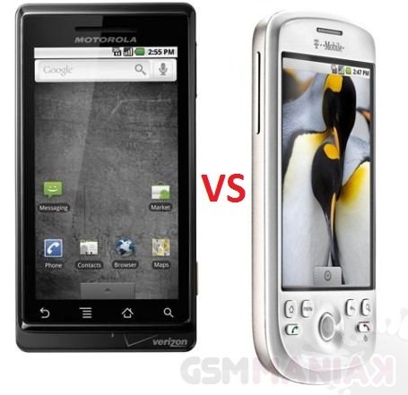 droid (Milestone) vs mytouch 3g (HTC Magic)