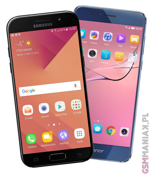 Samsung Galaxy A5 (2017) vs Honor 8 / fot. gsmManiaK