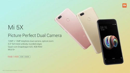 Xiaomi Mi 5X/ fot Xiaomi