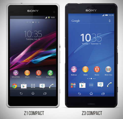 Sony Xperia Z1 Compact vs Z3 Compact