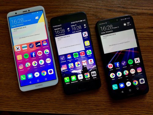 Huawei P10, Huawei P20 Lite i Huawei P Smart/fot. gsmManiaK.pl