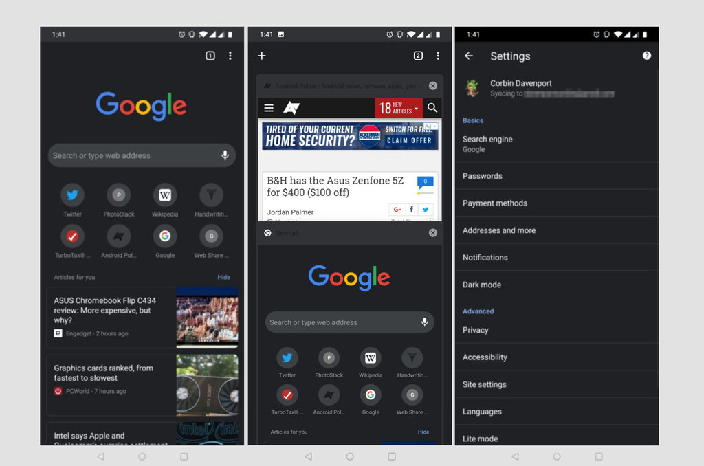 Motywy chrome android