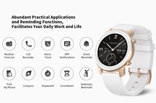 AMAZFIT GTR 42 mm w wersji Swarovski Xiaomi zna prost drog do kobiecych gustow gsmManiaK.pl