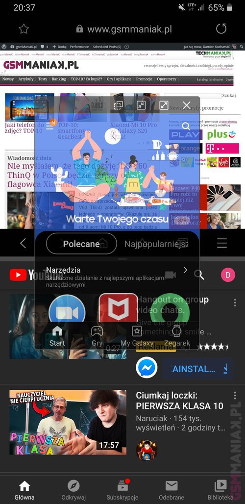 Na Galaxy Note 9 da się komfortowo korzystać z nawet trzech aplikacji na raz / fot. gsmManiaK