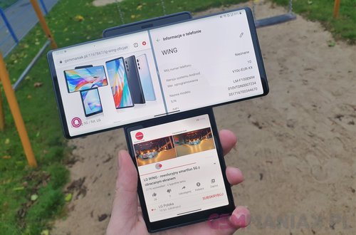 Na LG Wing możesz wygodnie pracować z trzema aplikacjami na raz! / fot. gsmManiaK