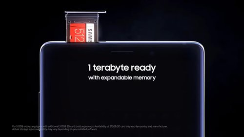 Samsung Galaxy Note 9 z 1 TB pamięci (wewnętrzna + microSD) / fot. producenta