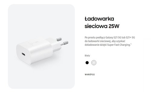 Ładowarka sieciowa 25 W Samsung/ fot. producenta