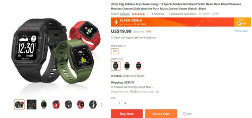 Zeblaze Ares Retro to jeden z najładniejszych tanich smartwatchy