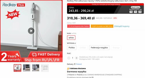 Promocja w AliExpress