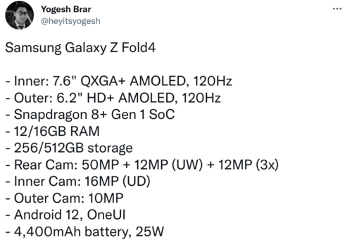 Samsung Galaxy Fold 4