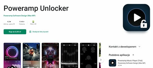 Poweramp Unlocker promocja