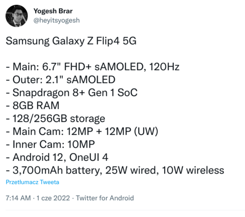 Samsung Galaxy Flip 4