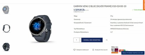 Garmin Venu 2 cena Gsm24.pl