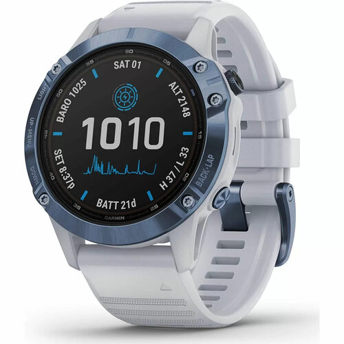 Garmin Fenix 6 Pro Solar Tytan Mineral Blue