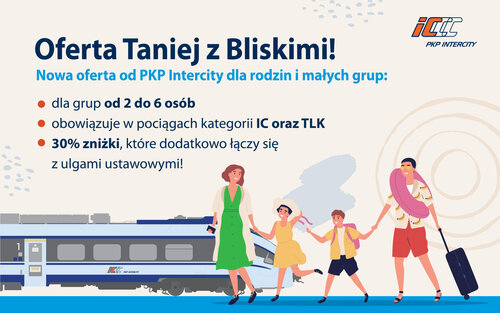 W grupie raźniej… i taniej – nowa oferta PKP Intercity