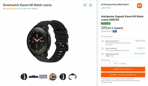 Xiaomi Mi Watch Promocje Allegro