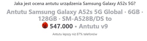 Samsung Galaxy A52s 5G