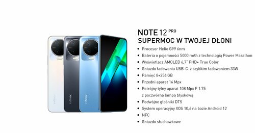 Specyfikacja Infinix Note 12 Pro