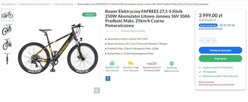 Promocja na rower FAFREES