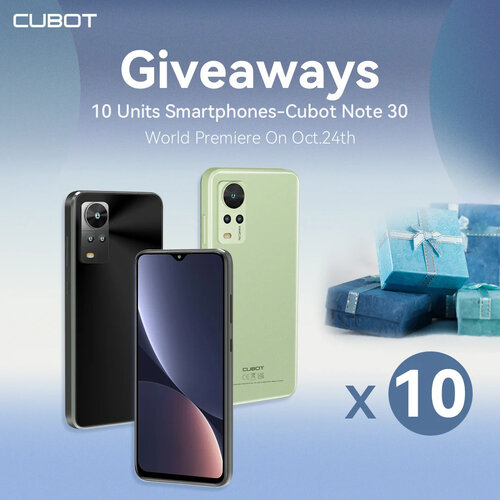 Cubot Note 30 giveaway