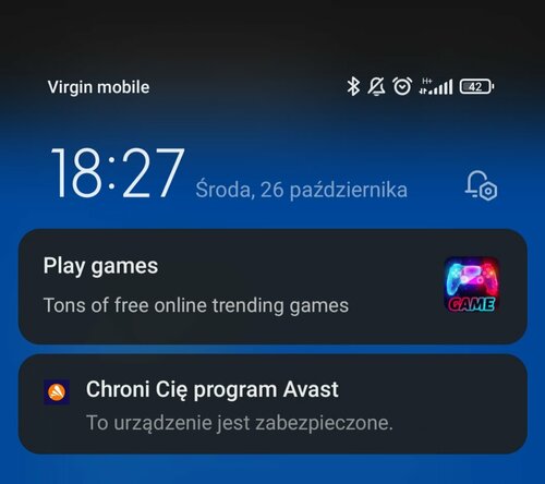 Xiaomi powiadomienie Play games