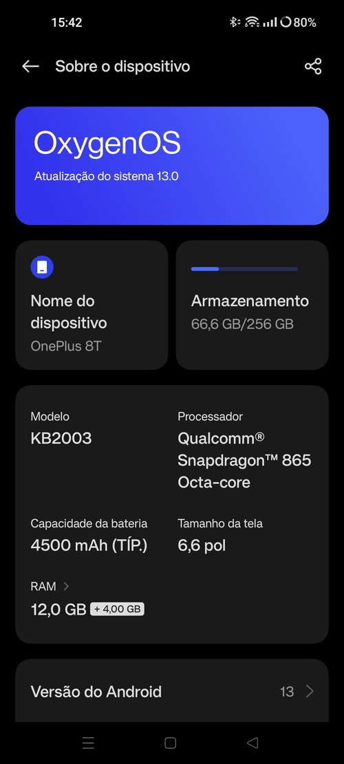 Android 13 OxygenOS 13 OnePlus 8T