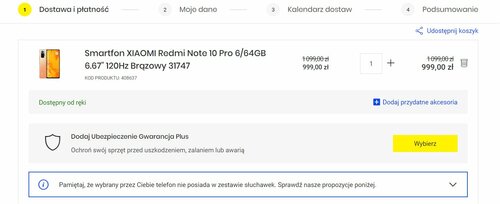 Xiaomi Redmi Note 10 Pro 6/64 GB dobra cena w Media Expert