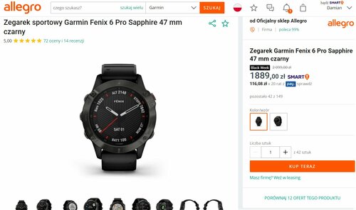 Garmin Fenix 6 Pro Sapphire