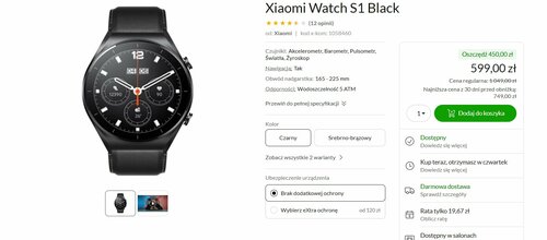 Xiaomi Watch S1 promocja