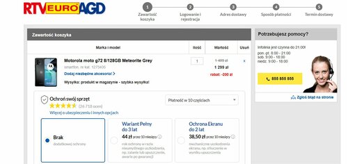 Motorola Moto G72 promocja cena RTV Euro AGD
