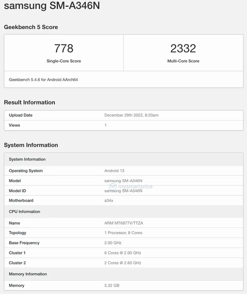 Samsung Galaxy A34