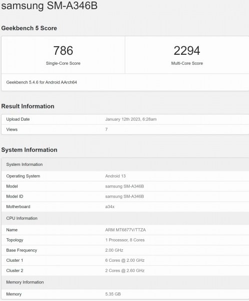 Samsung Galaxy A34 5G