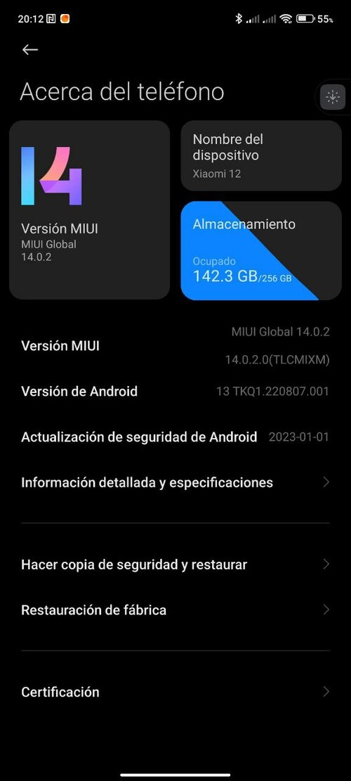 MIUI 14 na Xiaomi 12