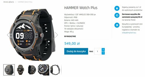 HAMMER Watch Plus cena w Polsce