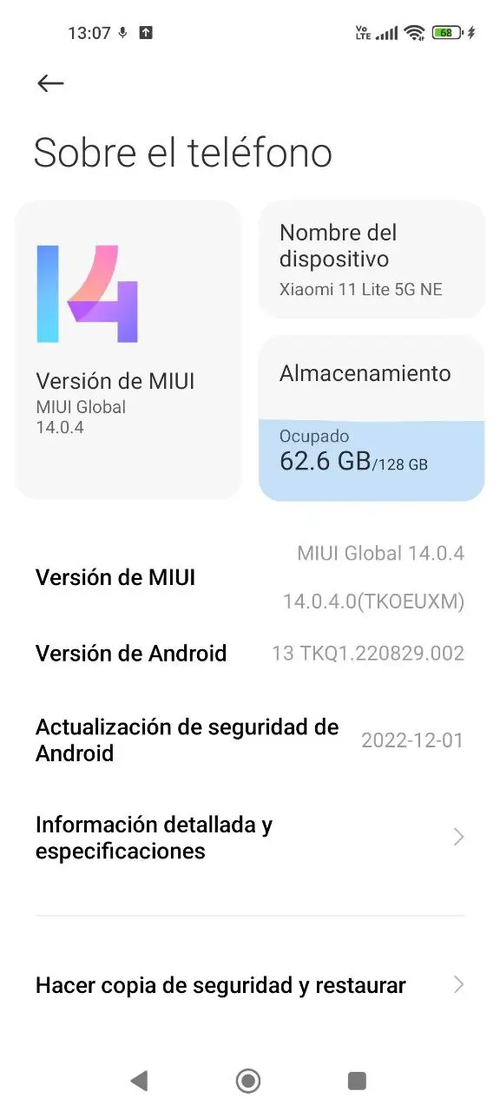 Xiaomi 11 Lite 5G NE