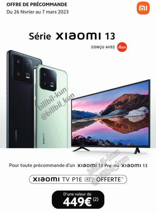 Xiaomi 13 5G Xiaomi 13 Pro 5G promocja przedsprzedaż TV