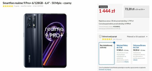 realme 9 Pro+ 6/128 GB promocja cena RTV EURO AGD
