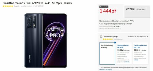 realme 9 Pro+ 6/128 GB promocja cena RTV Euro AGD