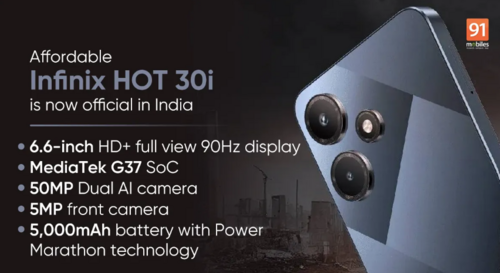 Infinix Hot 30i/fot. 91mobiles