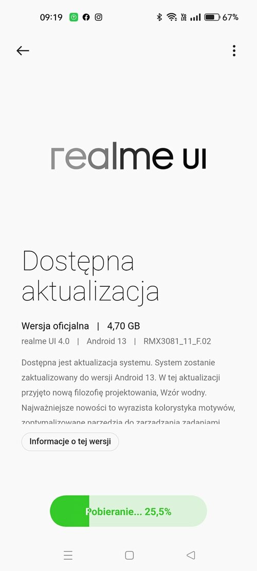 realme 8 Pro z Android 13 z realme UI 4.0 w Polsce