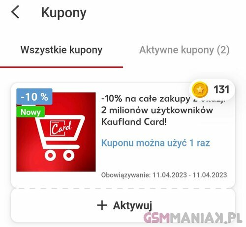 Kaufland ekstrakupon 10% zniżki 11.04.2023