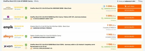 OnePlus Nord CE 2 Lite 5G 6/128GB Ceneo