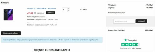 OnePlus 11 5G 16/256 GB promocja