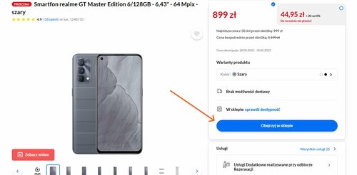 realme GT Master Edition RTV EURO AGD