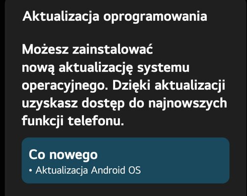 LG V60 ThinQ 5G Android 13 aktualizacja w Polsce