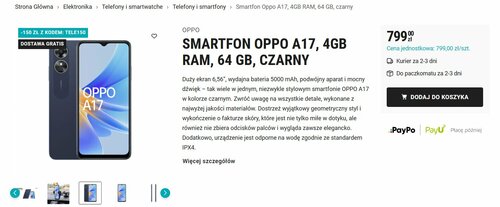 OPPO A17 w Biedronka