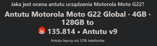 Motorola Moto G22