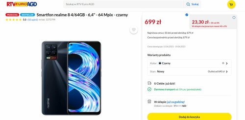 realme 8 w RTV Euro AGD