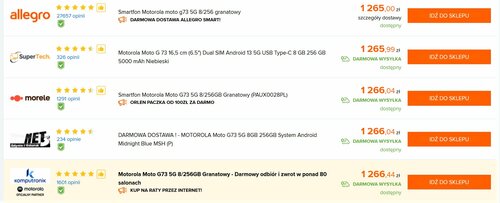Motorola Moto G73 5G Ceneo