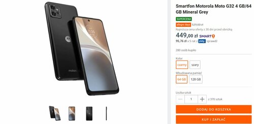 Motorola Moto G32 promocja Allegro